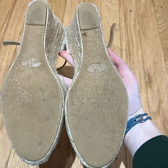 Anthropologie Paseart Espadrilles Wedge Sandals Women’s Size 39 Shoes - Picture 7 of 9